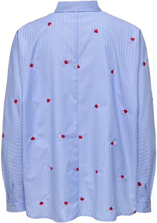 Only Regular fit blouse met lange mouwen en motiefstitching 'NEW LINA GRACE' - Foto 7