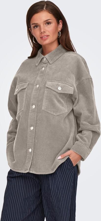 Only Overhemdblouse ONLTIGGY L S CORD SHACKET PNT - Foto 3