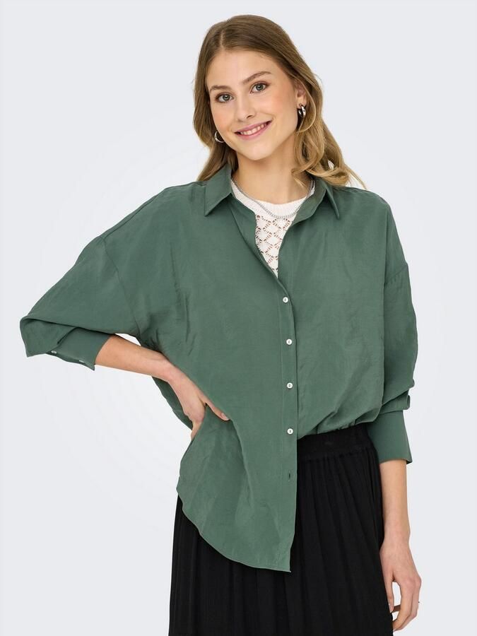 Only Overhemdblouse ONLZAZIMA L S LOOSE SHIRT WVN NOOS - Foto 5