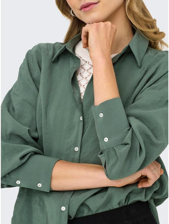 Only Overhemdblouse ONLZAZIMA L S LOOSE SHIRT WVN NOOS - Foto 2