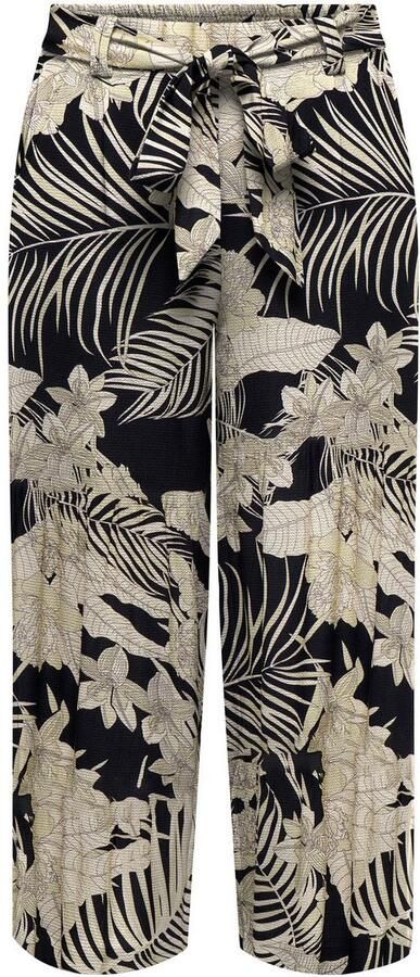 Only Palazzobroek ONLWINNER – Culottebroek met elastische band en tunnelkoord - Foto 7