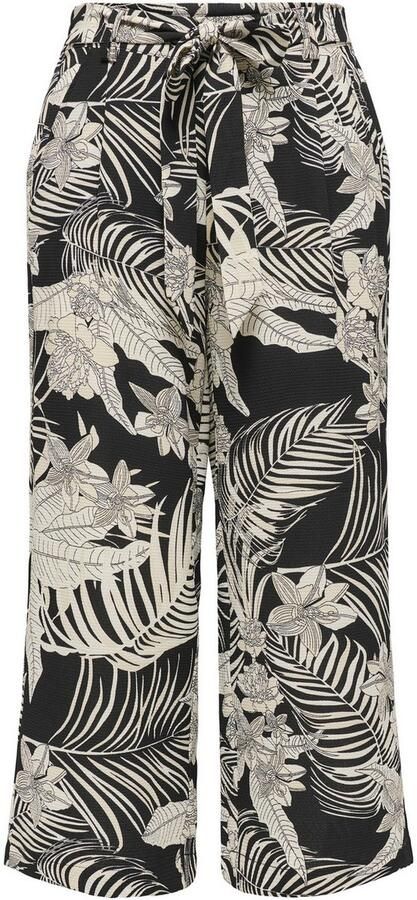 Only Palazzobroek ONLWINNER – Culottebroek met elastische band en tunnelkoord - Foto 5