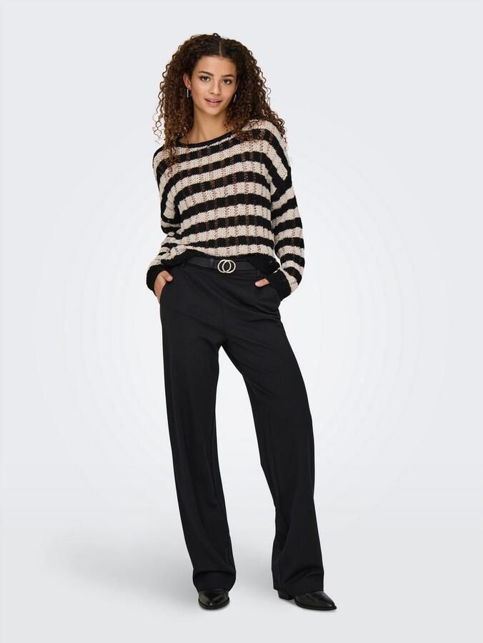 Only Straight leg pantalon met brede tailleband model 'POPTRASH' - Foto 4