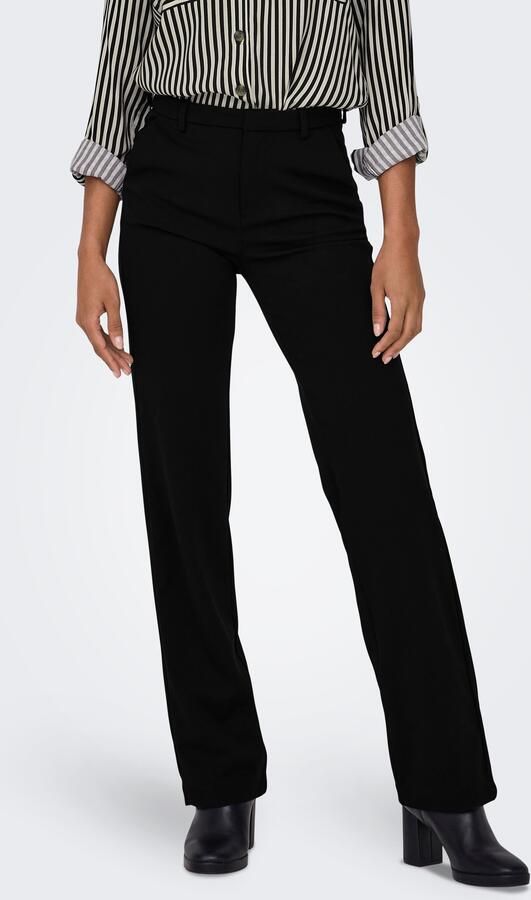ONLY high waist straight fit pantalon ONLRAFFY-YO van polyester zwart - Foto 5