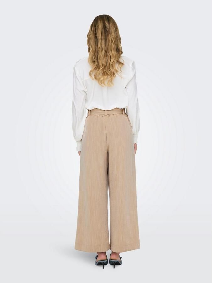 Only Regular fit broek met taille in paperbagstijl model 'MARSA' - Foto 4