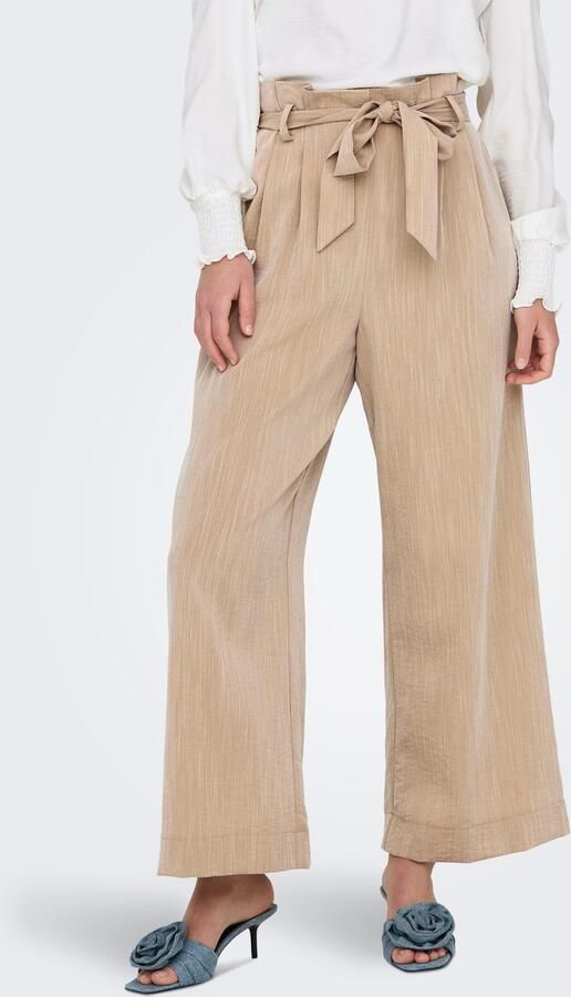 Only Regular fit broek met taille in paperbagstijl model 'MARSA' - Foto 5