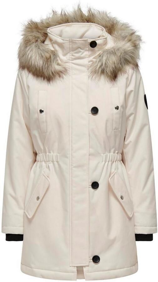 Only Getailleerde parka met imitatiebont model 'IRIS' - Foto 5