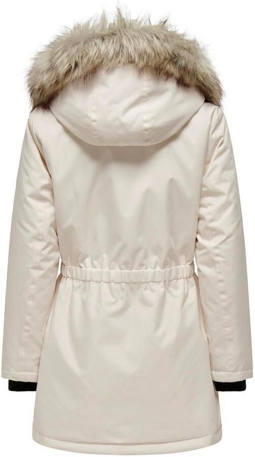 Only Getailleerde parka met imitatiebont model 'IRIS' - Foto 6