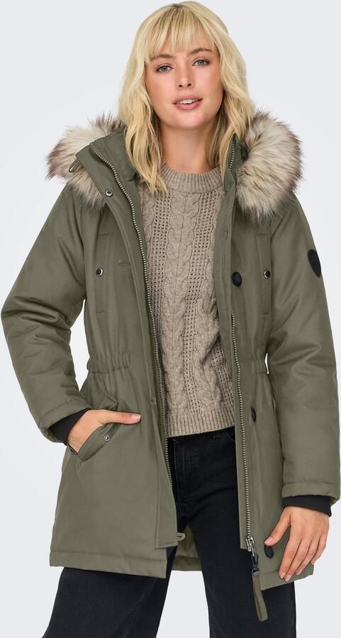 Only Regular fit parka met labelpatch model 'IRIS' - Foto 3