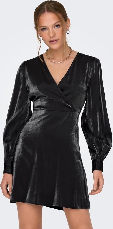 Only Party-jurk ONLERICA L S WRAP DRESS PTM - Foto 6