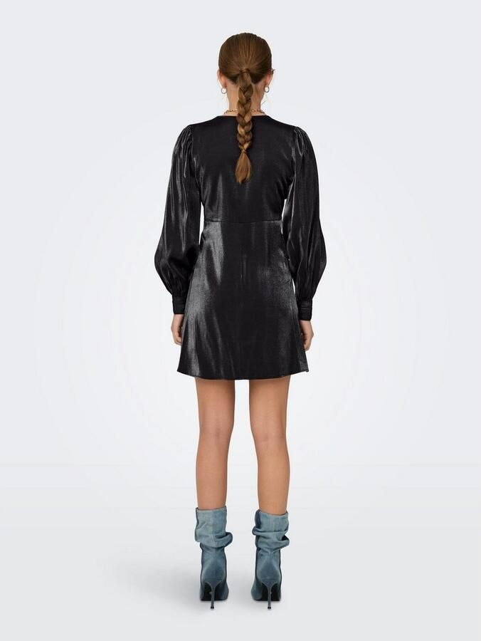 Only Party-jurk ONLERICA L S WRAP DRESS PTM - Foto 2