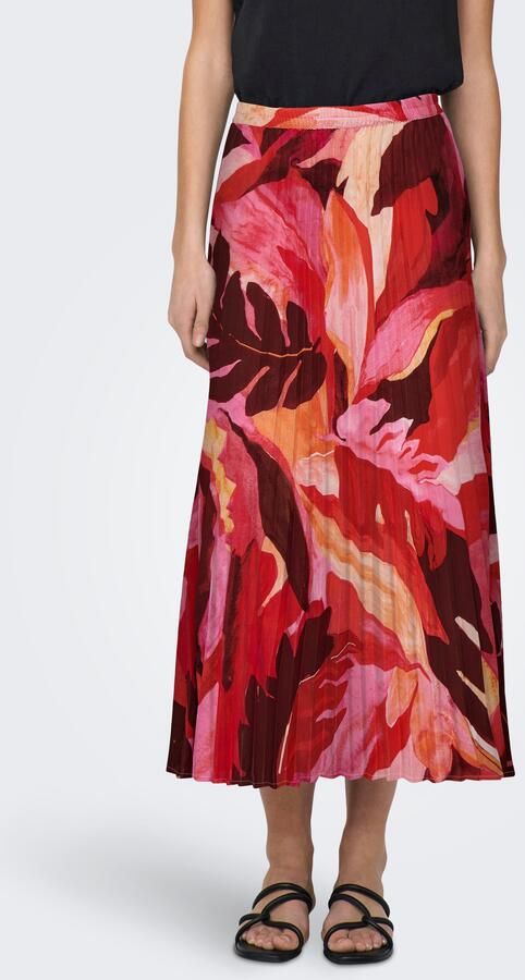 Only Plissérok ONLALMA LIFE POLY PLISSE SKIRT AOP - Foto 3