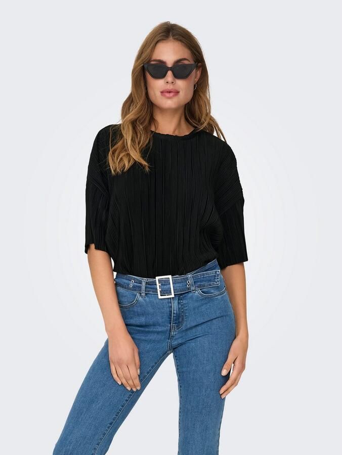 Only Plisséshirt ONLRAVENNA S S PLISSE TOP NOOS JRS - Foto 4