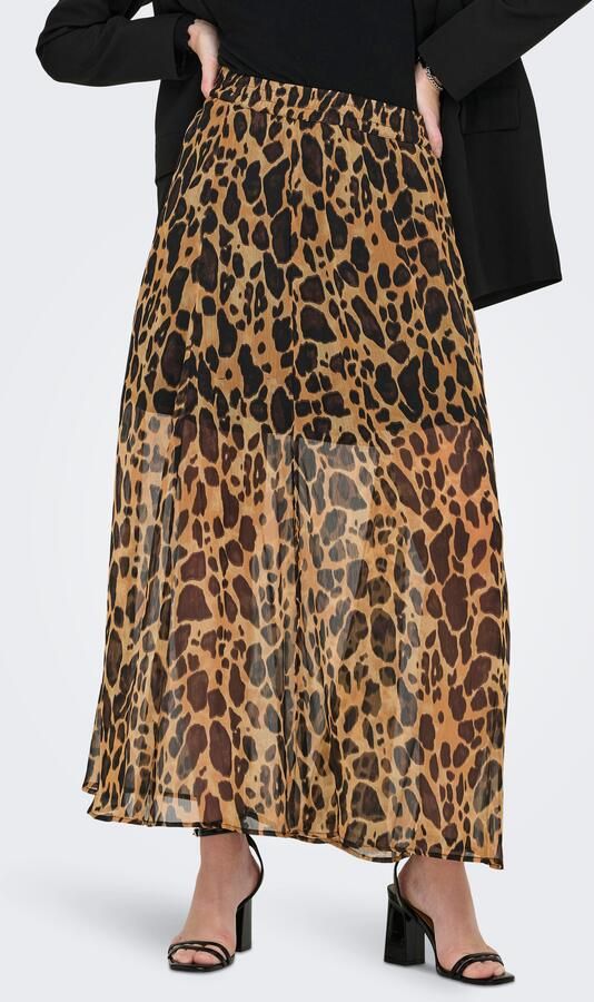 Only Plooirok ONLASTA – Enkellange rok met elastische band regular fit jersey polyester elastische band effen - Foto 9