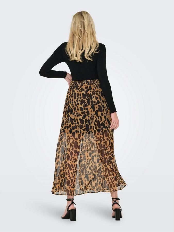 Only Plooirok ONLASTA – Enkellange rok met elastische band regular fit jersey polyester elastische band effen - Foto 7