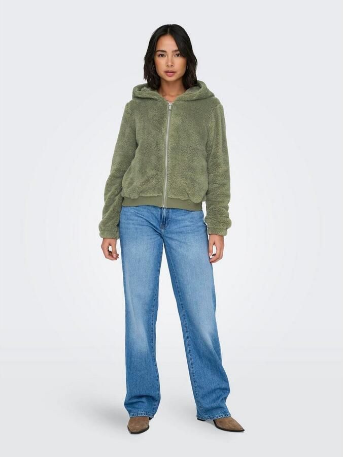 Only Pluche jas met capuchon ONLNEWANNA CONTACT SHERPA JKT OTW NOOS - Foto 4