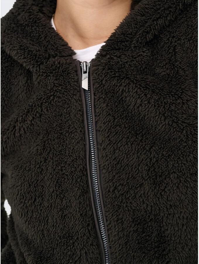 Only Pluche jas met capuchon ONLNEWANNA CONTACT SHERPA JKT OTW NOOS