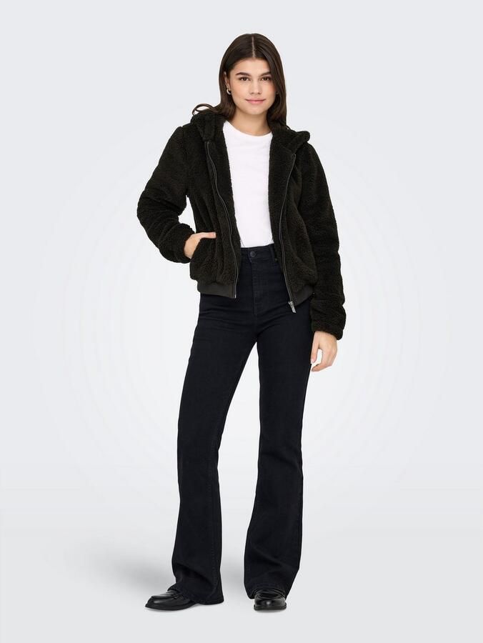 Only Pluche jas met capuchon ONLNEWANNA CONTACT SHERPA JKT OTW NOOS - Foto 3