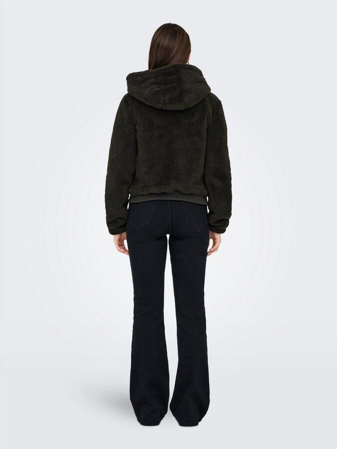 Only Pluche jas met capuchon ONLNEWANNA CONTACT SHERPA JKT OTW NOOS - Foto 4