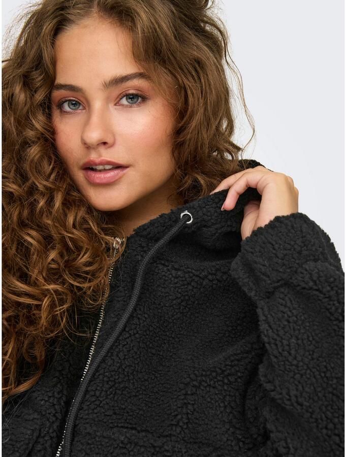 Only Pluche jas met capuchon ONLTANJA TEDDY HOOD JACKET OTW NOOS - Foto 3