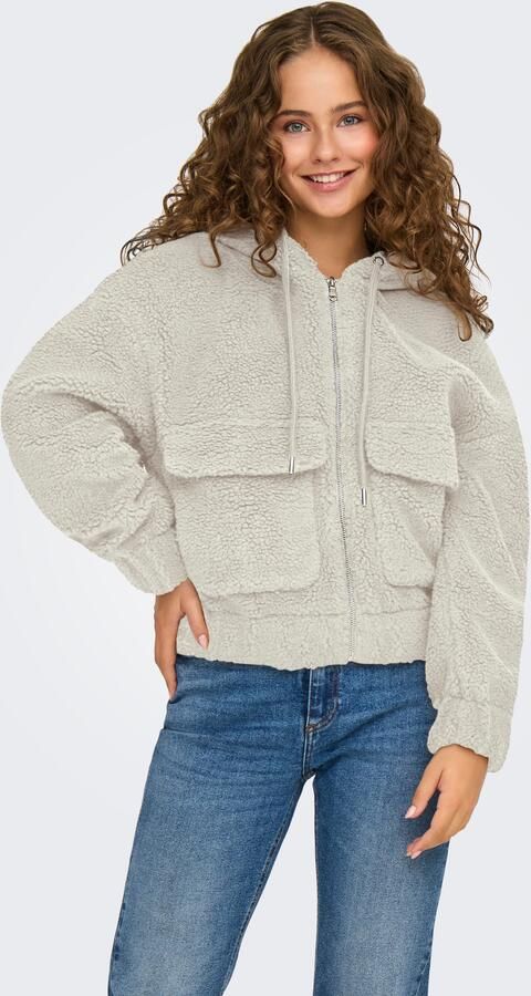 Only Pluche jas met capuchon ONLTANJA TEDDY HOOD JACKET OTW NOOS - Foto 4