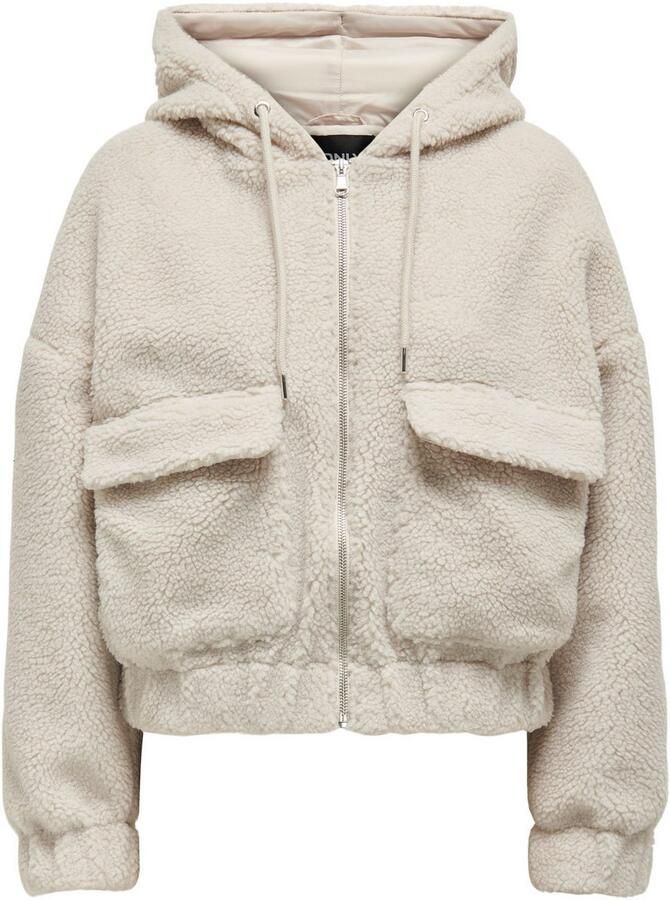 Only Pluche jas met capuchon ONLTANJA TEDDY HOOD JACKET OTW NOOS - Foto 3