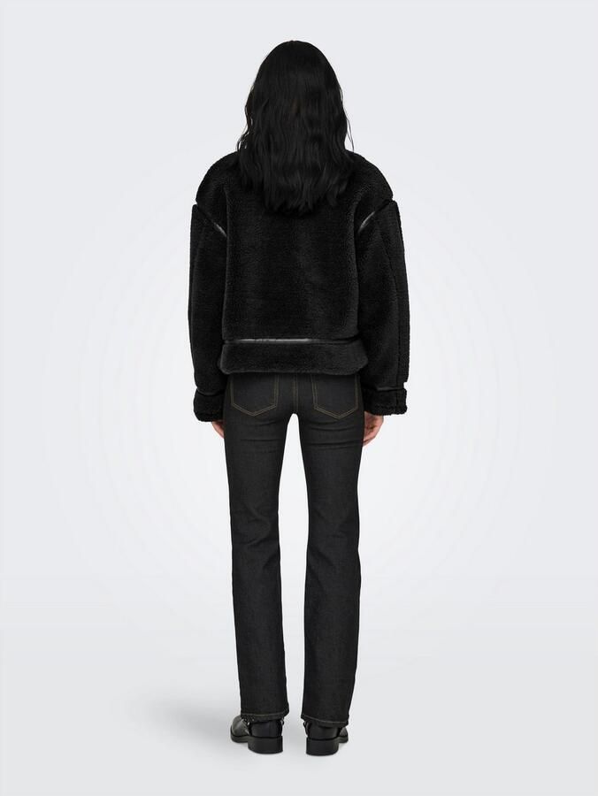 Only Regular fit jack van teddybont met leren details model 'MICHELLE' - Foto 2