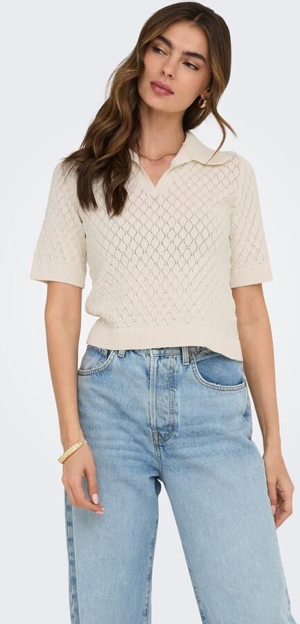 Only Poloshirt ONLCOSIMA SS STRUCTURE POLO KNT NCA - Foto 5