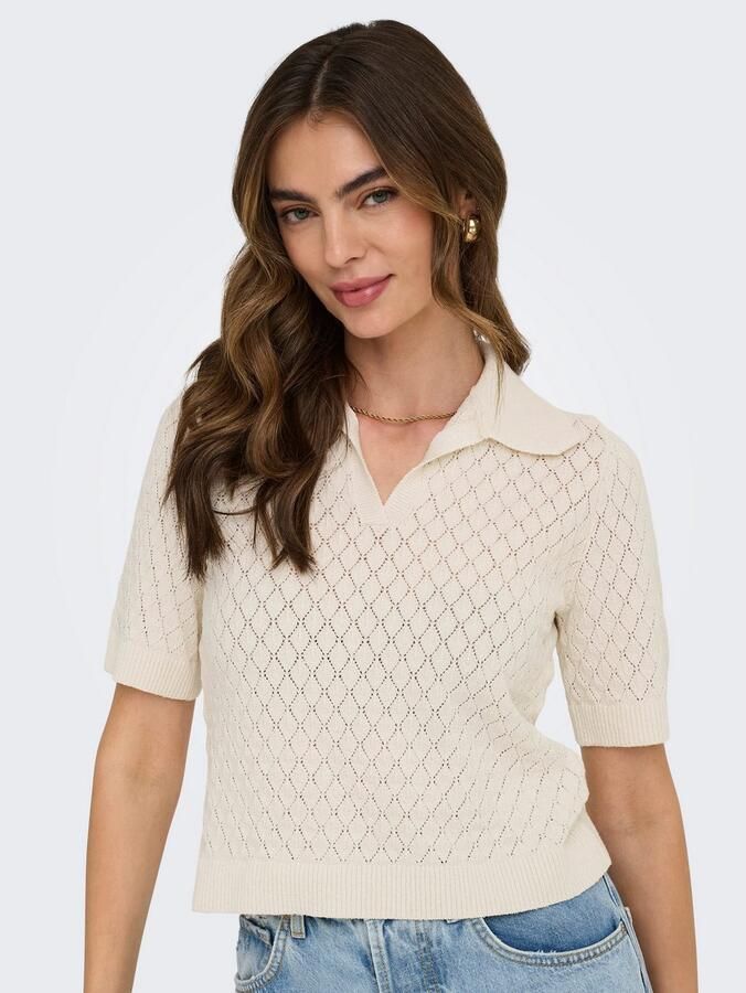 Only Poloshirt ONLCOSIMA SS STRUCTURE POLO KNT NCA - Foto 2