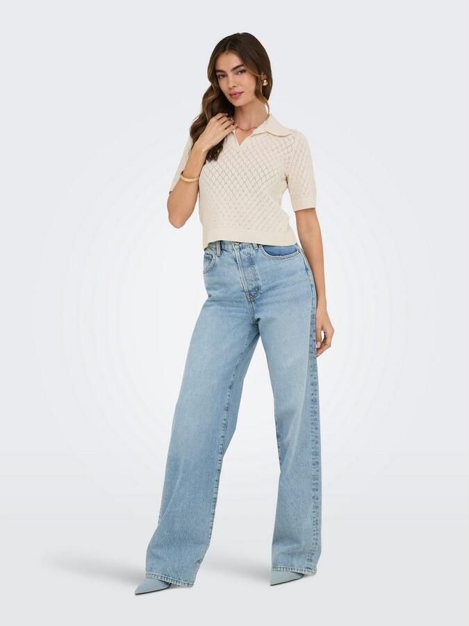 Only Poloshirt ONLCOSIMA SS STRUCTURE POLO KNT NCA - Foto 4