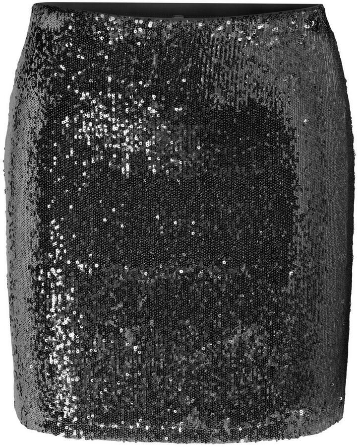 Only Rok met pailletten ONLSIMONE SHORT SEQUINS SKIRT JRS - Foto 3