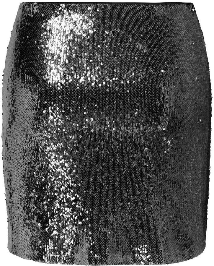 Only Rok met pailletten ONLSIMONE SHORT SEQUINS SKIRT JRS - Foto 2