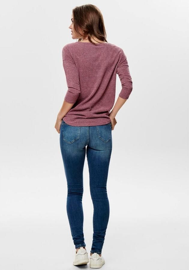 Only Shirt met 3 4-mouwen ONLALBA 3 4 TOP JRS NOOS - Foto 7