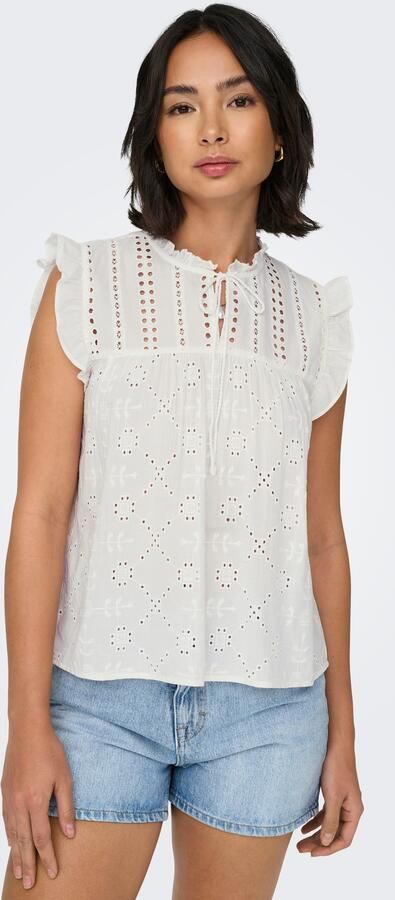 Only Loose fit blousetop van puur katoen model 'REVA LIFE' - Foto 6