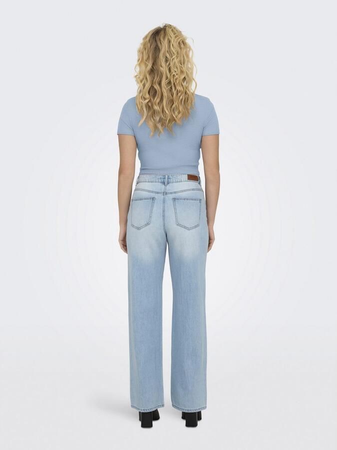 Only Shirt met korte mouwen ONLBETTY S S O-NECK SHORT TOP CC JRS - Foto 2