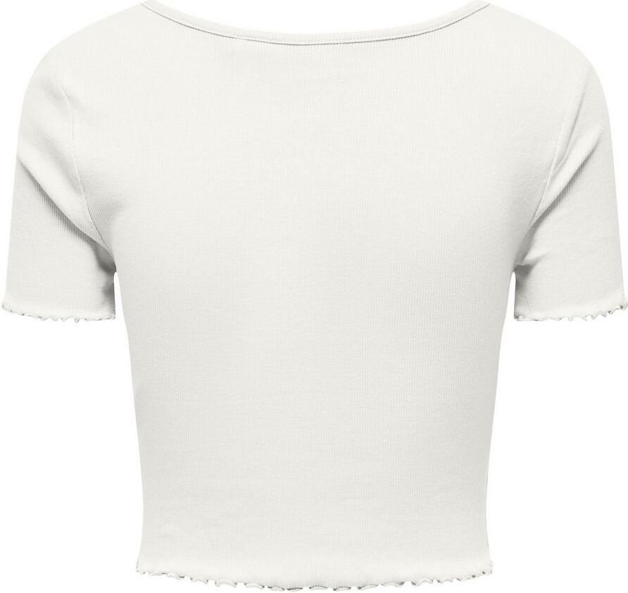 Only Regular fit korte top van een mix van katoen en elastaan model 'BETTY' - Foto 1