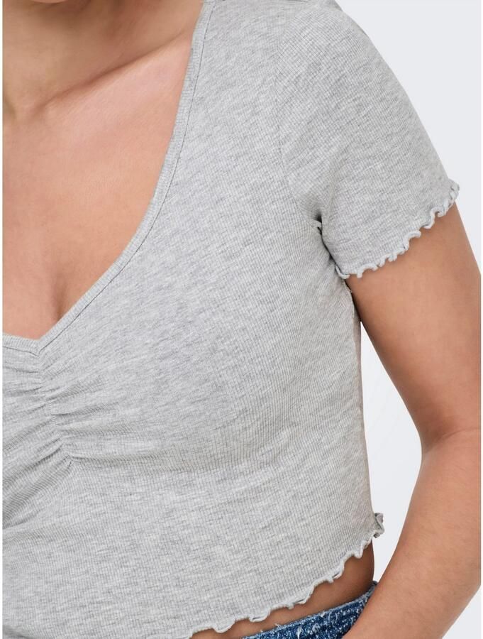 Only Shirt met korte mouwen ONLBETTY S S V-NECK TOP CC JRS - Foto 3