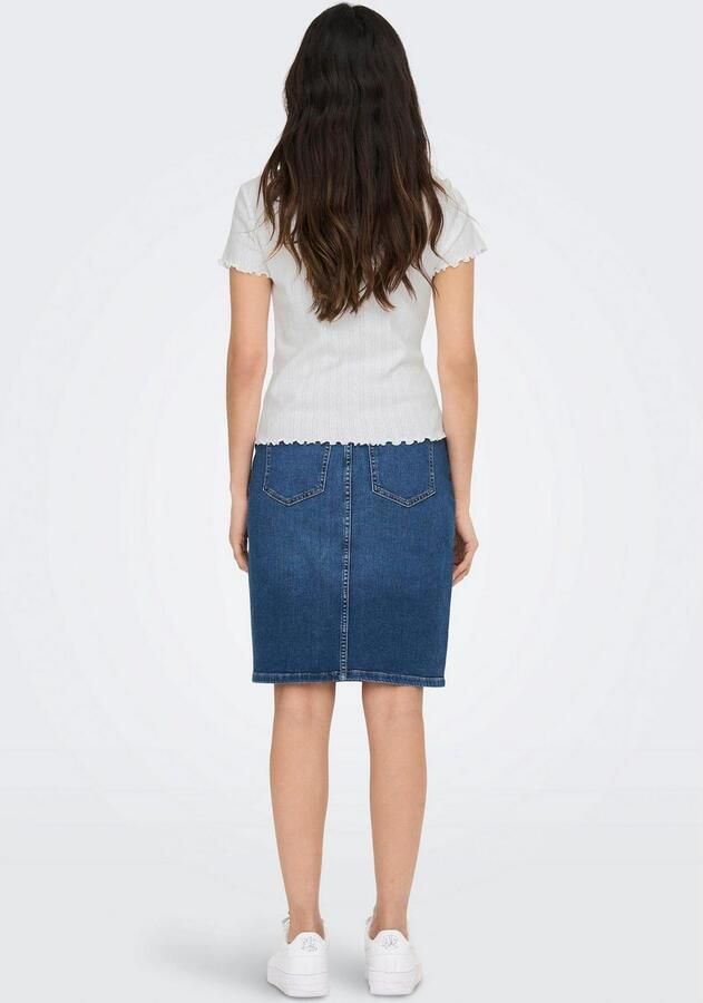 Only Regular fit T-shirt van puur katoen model 'CARLOTTA' - Foto 4