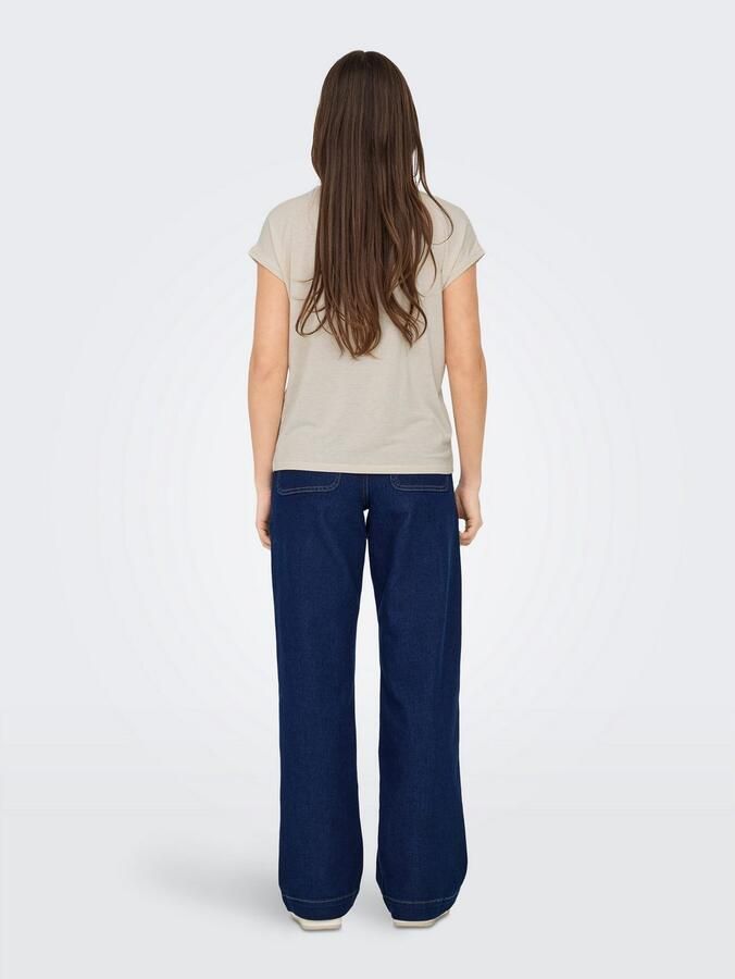 Only Shirt met korte mouwen ONLCLAUDIA S S GLITTER STRIPE TOP JRS - Foto 5