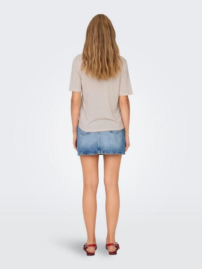 Only Shirt met korte mouwen ONLELISE S S V-NECK TOP JRS NOOS - Foto 6