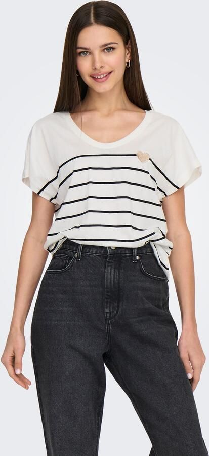 Only Shirt met korte mouwen ONLEMILY LIFE S S HEART TOP CS JRS - Foto 7