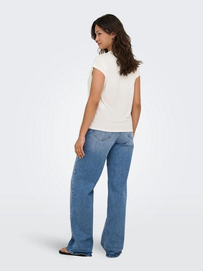 Only Shirt met korte mouwen ONLFREE LIFE BATSLEEVE O-NECK MIX TOPJRS - Foto 5