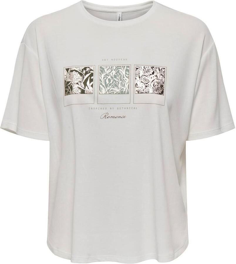 Only Shirt met korte mouwen ONLFREE LIFE S S BOTANICAL TOP BOX JRS