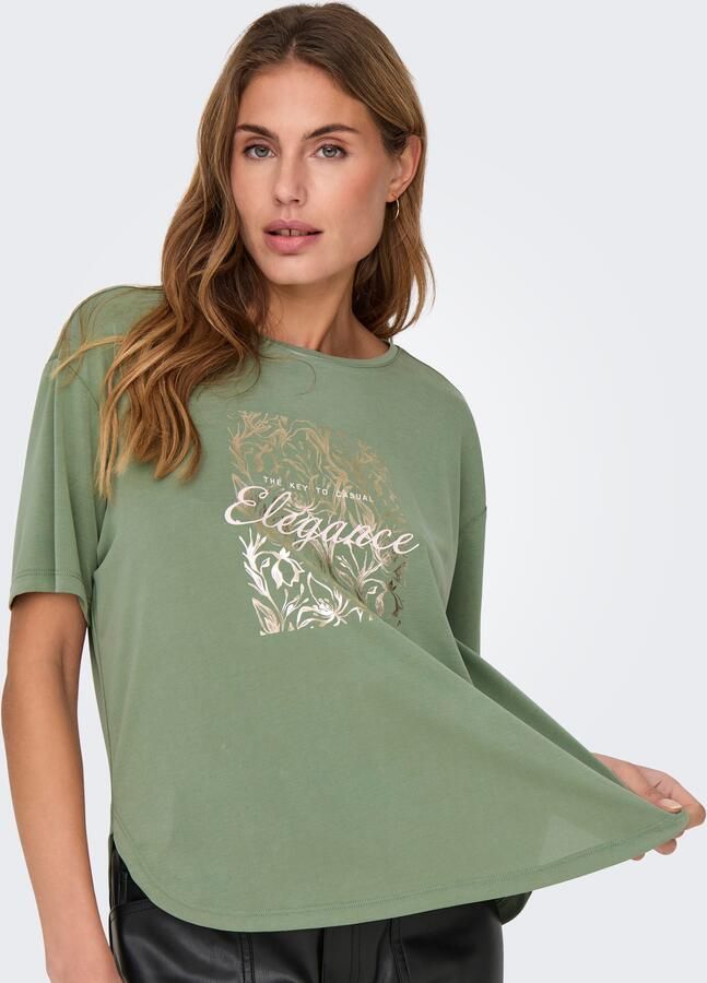 Only Shirt met korte mouwen ONLFREE LIFE S S BOTANICAL TOP BOX JRS - Foto 4