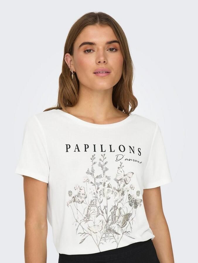 Only Shirt met korte mouwen ONLFREE LIFE S S CROSS BACK TOP BOX JRS - Foto 2