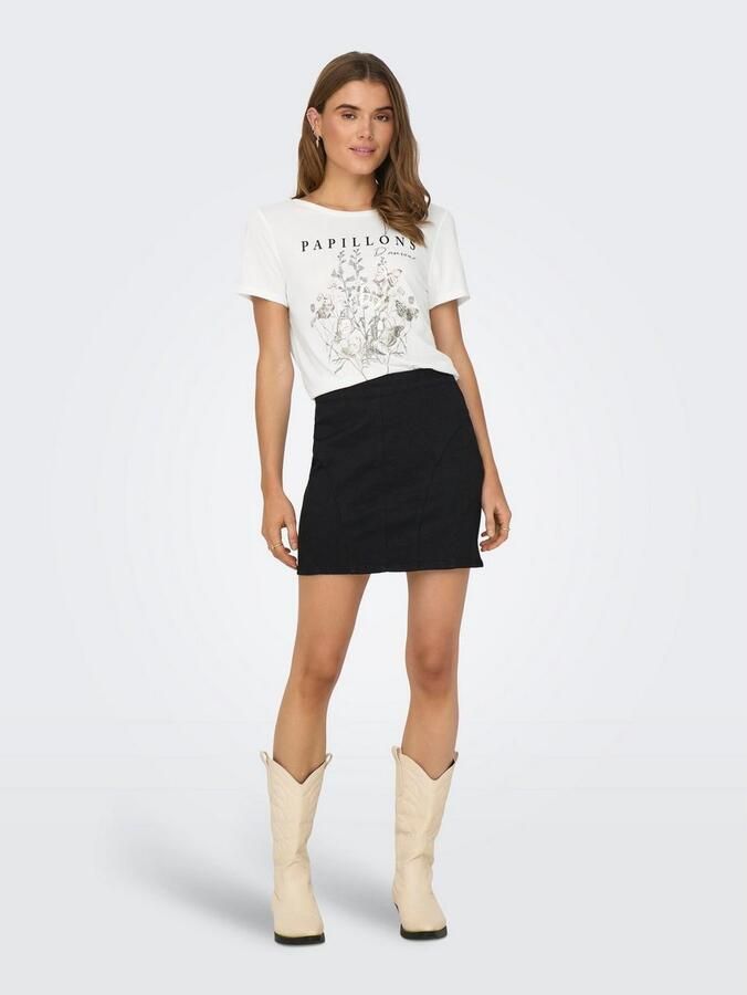 Only Shirt met korte mouwen ONLFREE LIFE S S CROSS BACK TOP BOX JRS - Foto 4