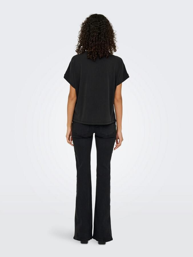 Only Shirt met korte mouwen ONLFREE LIFE S S LACE PANEL TOP JRS - Foto 2