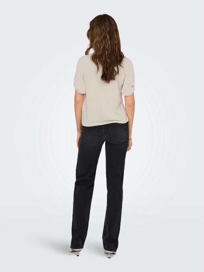 Only Shirt met korte mouwen ONLFREE – T-shirt met print voor casual combinaties modieus jersey regular fit materiaalmix ronde hals - Foto 6