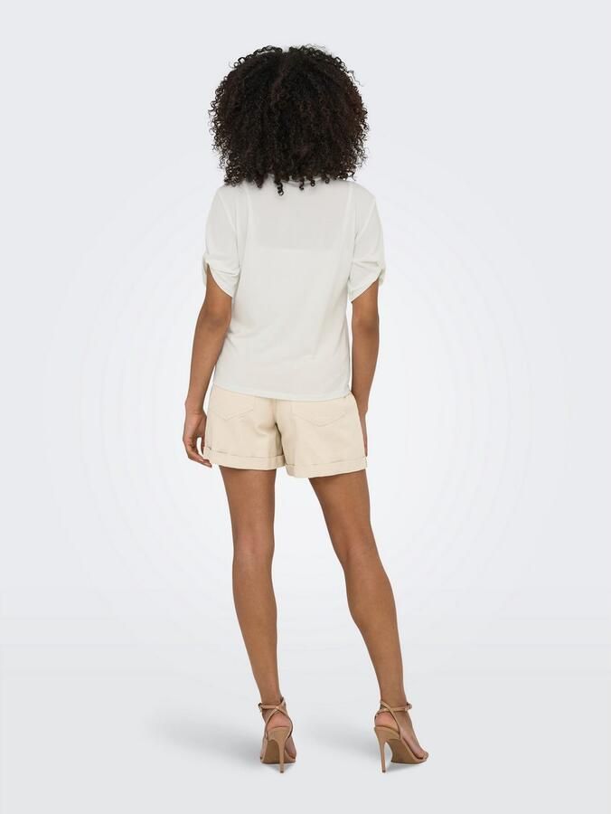 Only Shirt met korte mouwen ONLFREE – T-shirt met print voor casual combinaties modieus jersey regular fit materiaalmix ronde hals - Foto 7