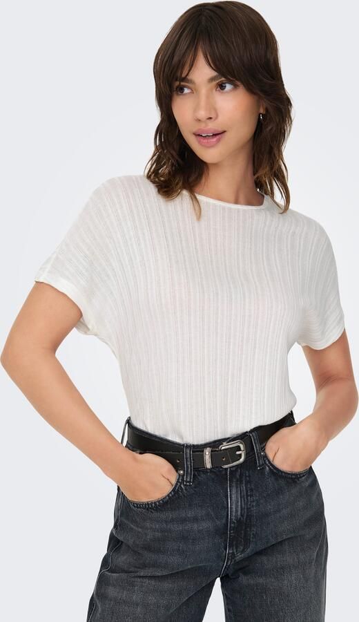 Only Shirt met korte mouwen ONLIRINA S S O-NECK TOP JRS NOOS - Foto 6